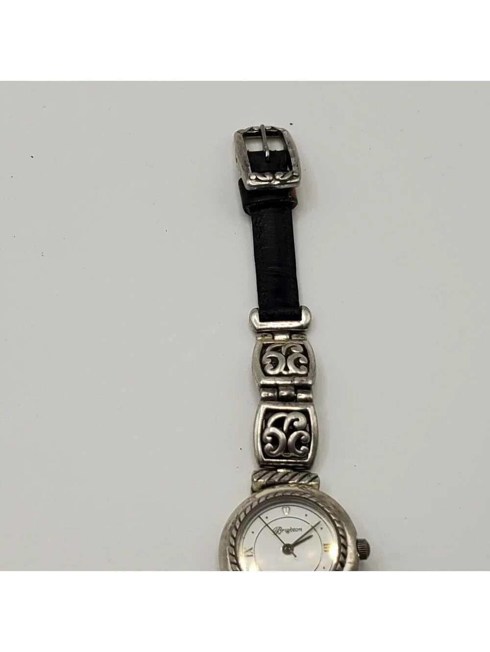 Brighton Camden Womens Watch 24MM Reversible Brown Black Bands New Battery